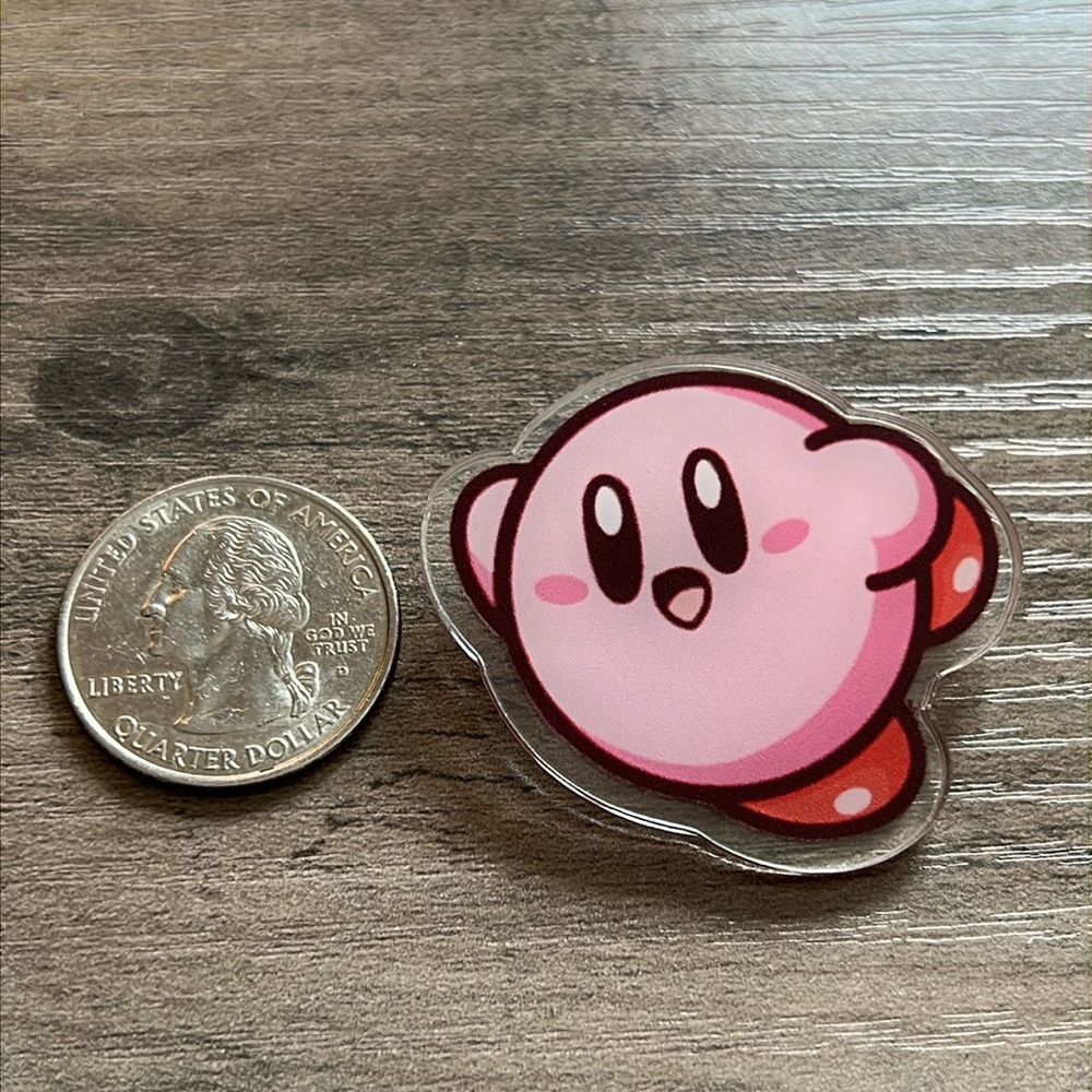 ✨ 5 for $25 ✨ Handmade Kirby pin